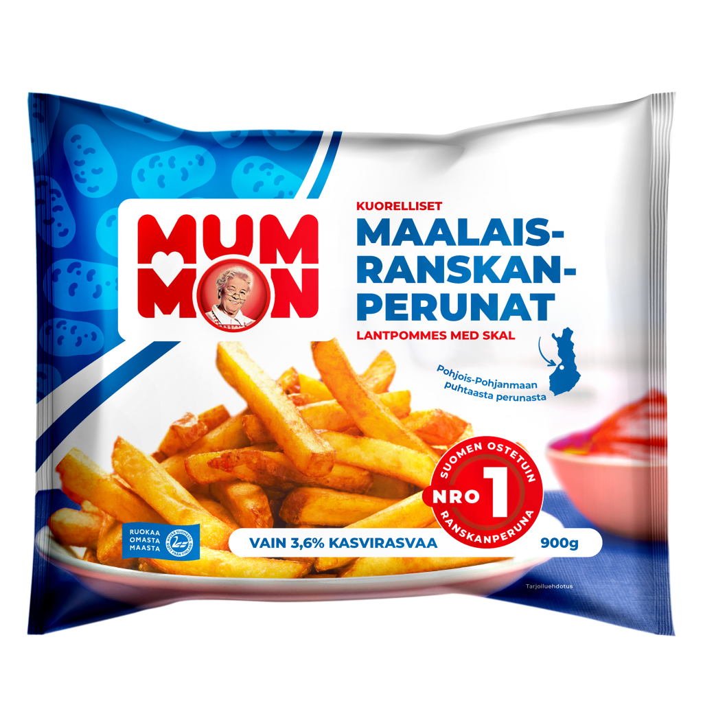 Mummon kuorelliset Maalaisranskanperunat 900 g