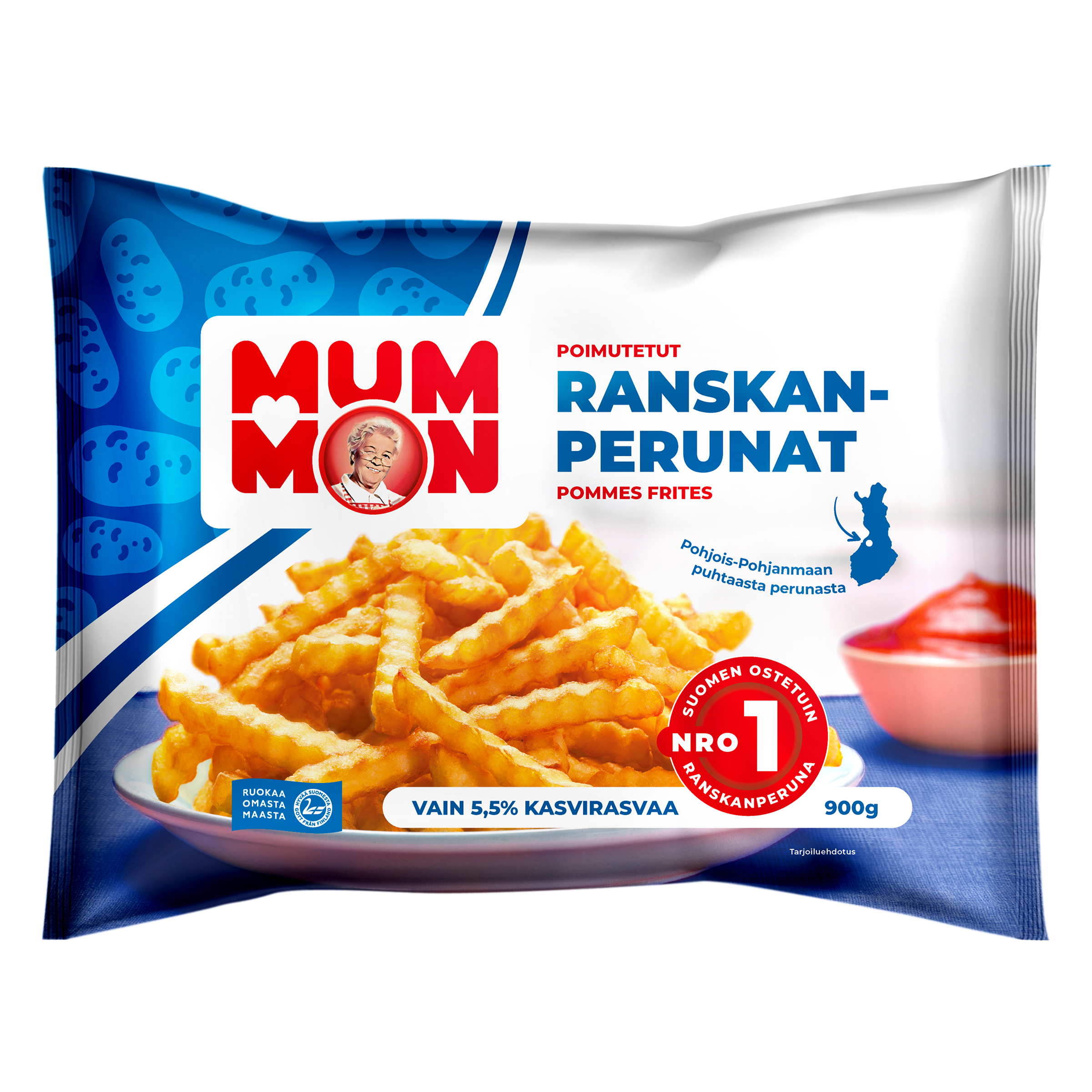 Mummon poimutetut Ranskanperunat 900 g